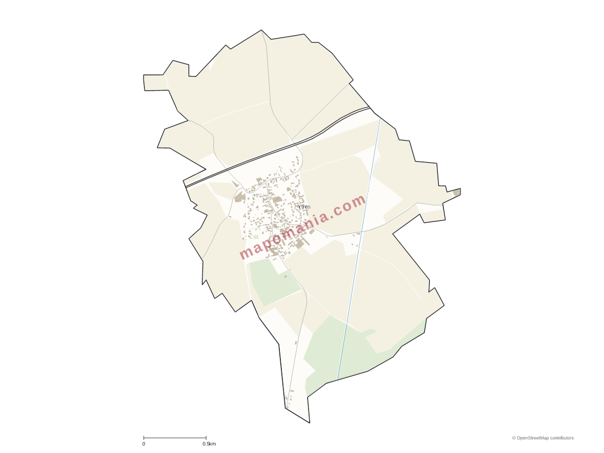 Carte de Ytres à personnaliser