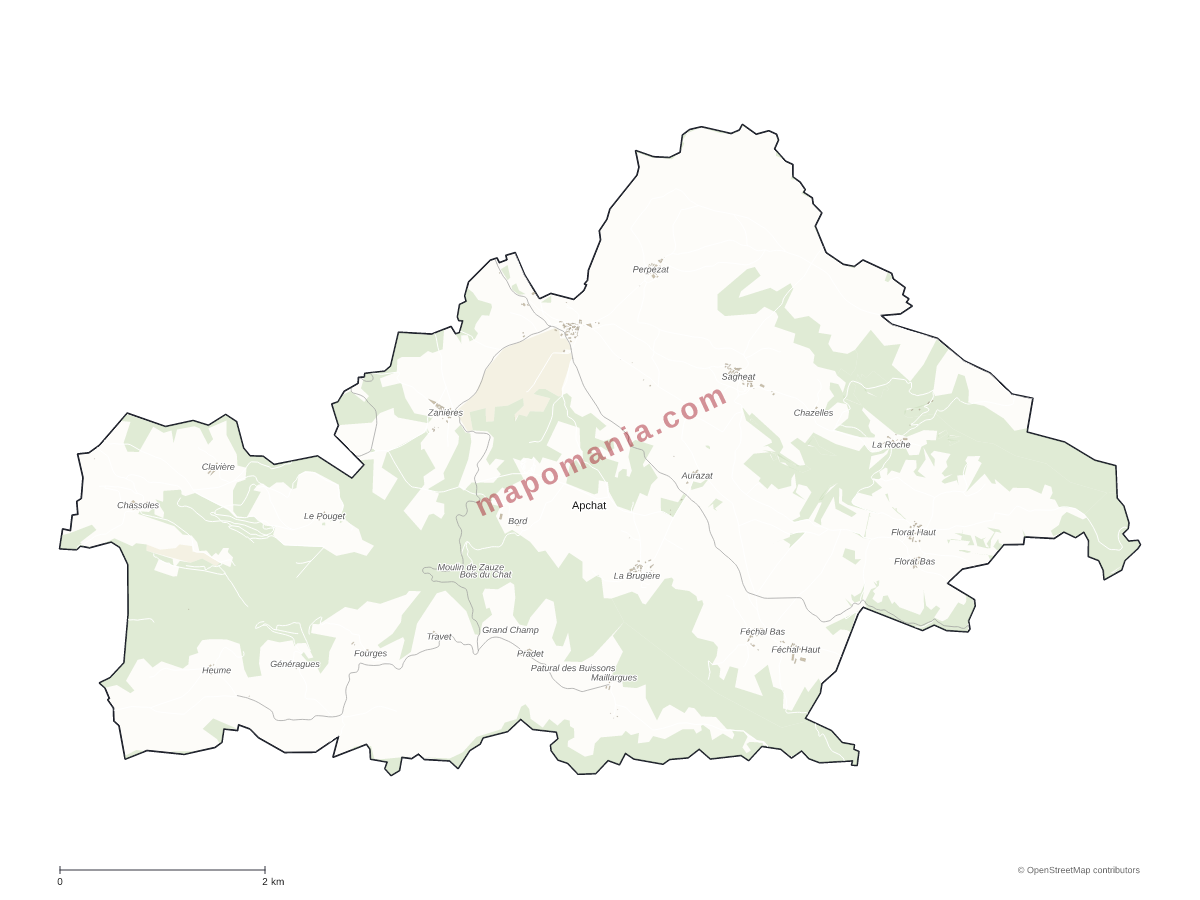 Carte de Apchat à personnaliser