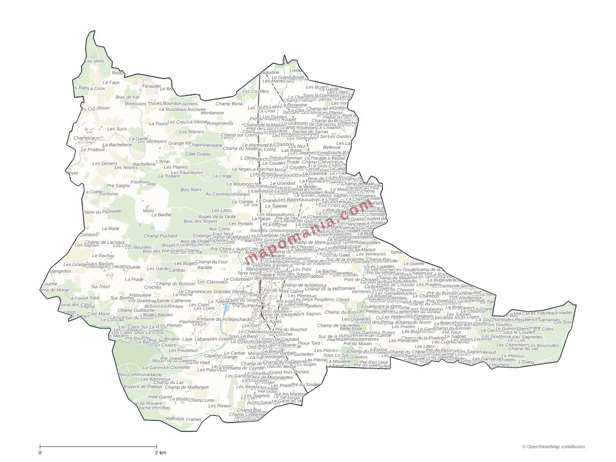 Carte de Arlanc à personnaliser
