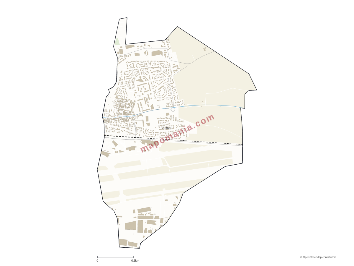 Carte de Aulnat à personnaliser