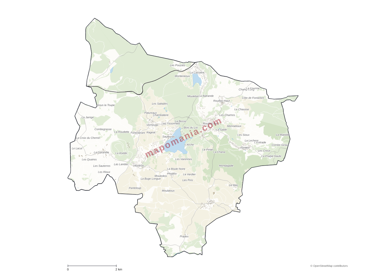 Carte de Aydat à personnaliser