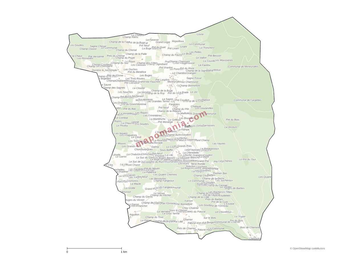 Carte de Baffie à personnaliser