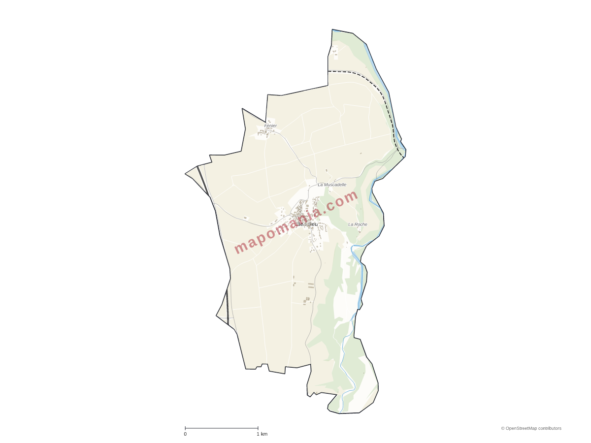 Carte de Beaulieu à personnaliser