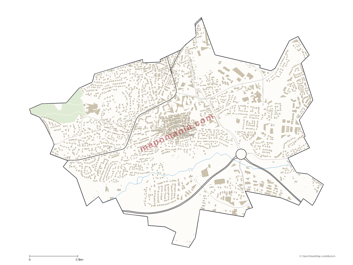 Carte de Beaumont à personnaliser