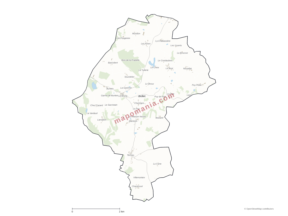 Carte de Biollet à personnaliser