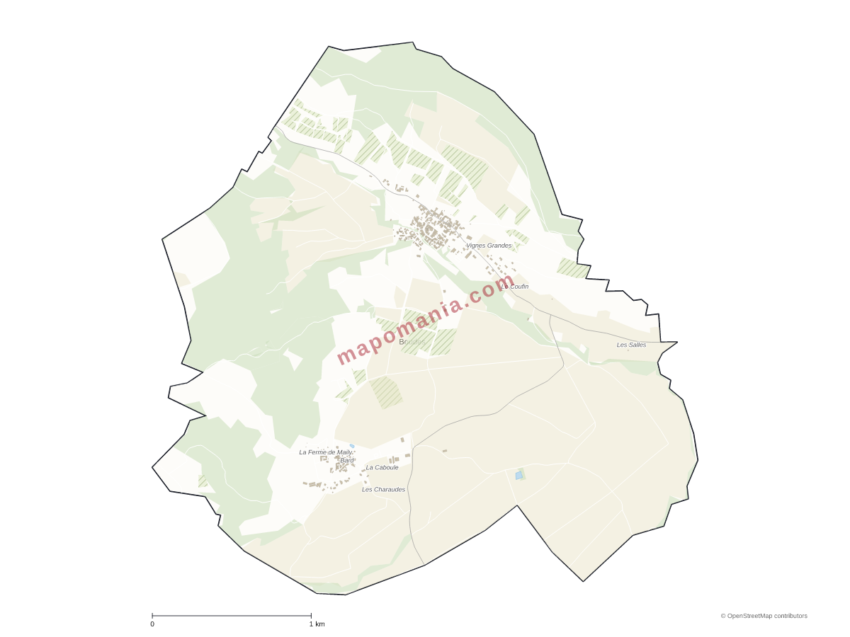 Carte de Boudes à personnaliser