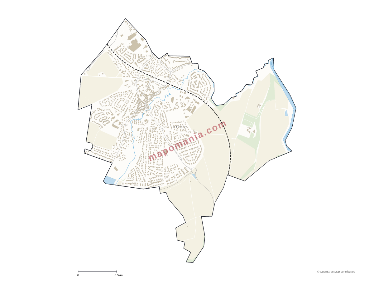Carte de Le Cendre à personnaliser