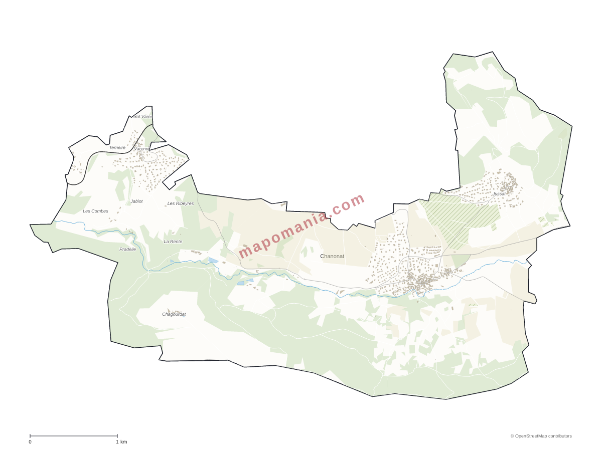 Carte de Chanonat à personnaliser