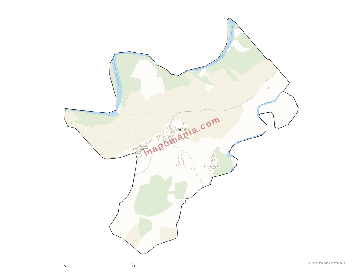 Carte de Charnat à personnaliser