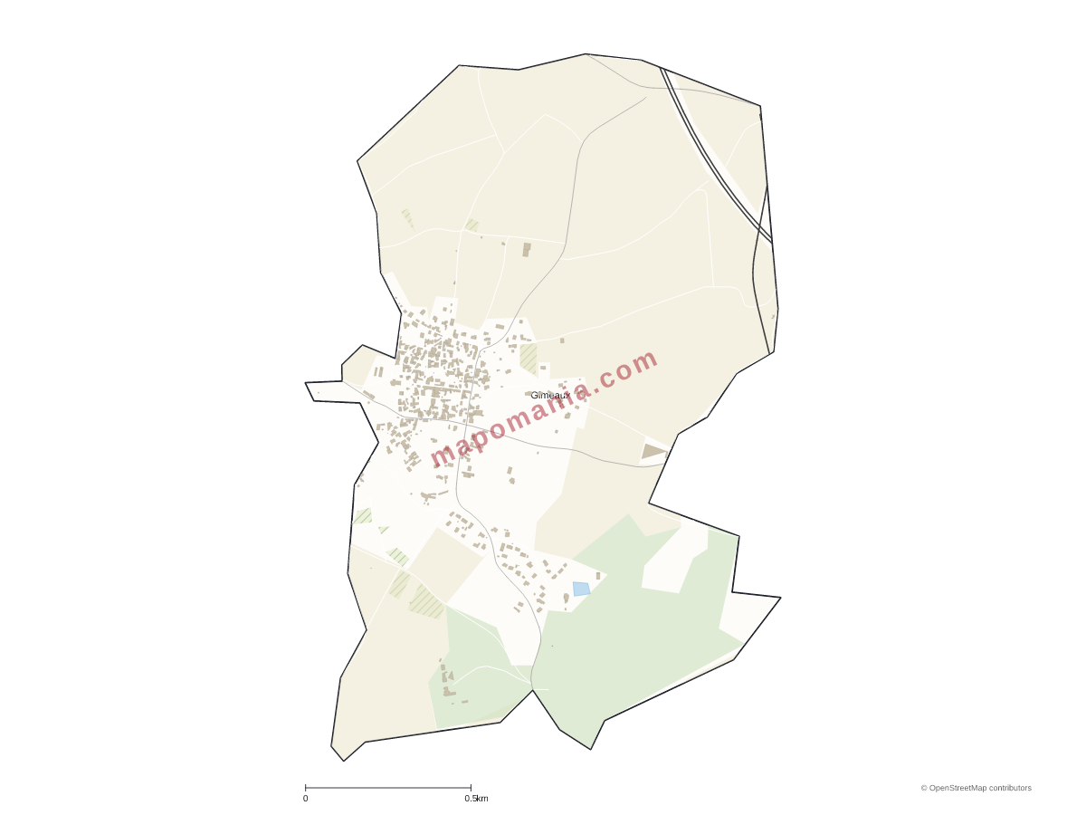 Carte de Gimeaux à personnaliser