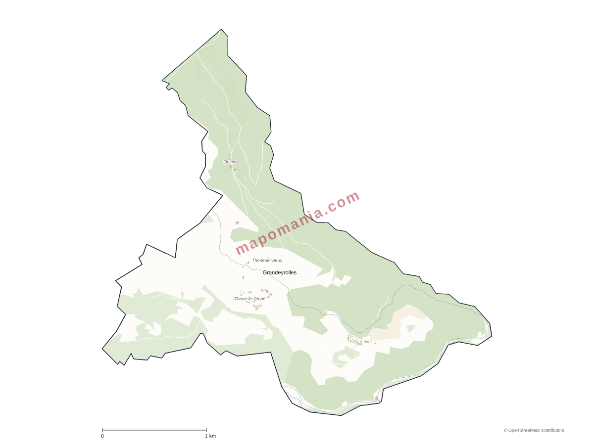 Carte de Grandeyrolles à personnaliser