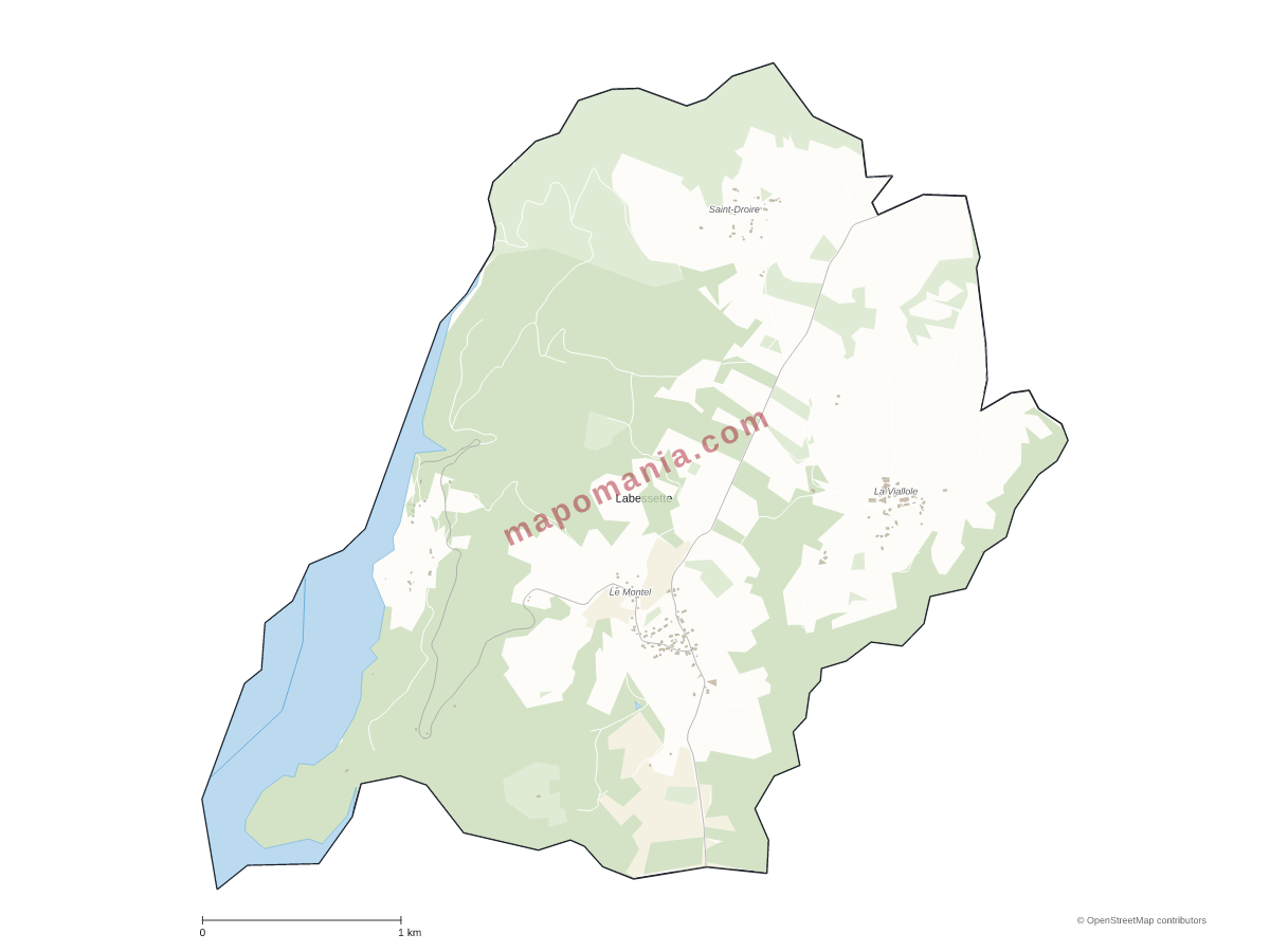 Carte de Labessette à personnaliser