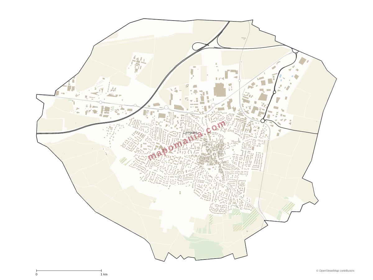 Carte de Lempdes à personnaliser