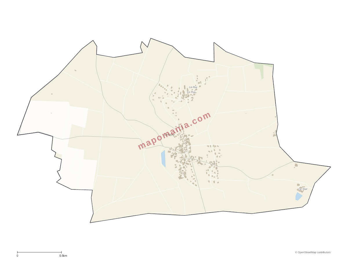 Carte de Lempty à personnaliser