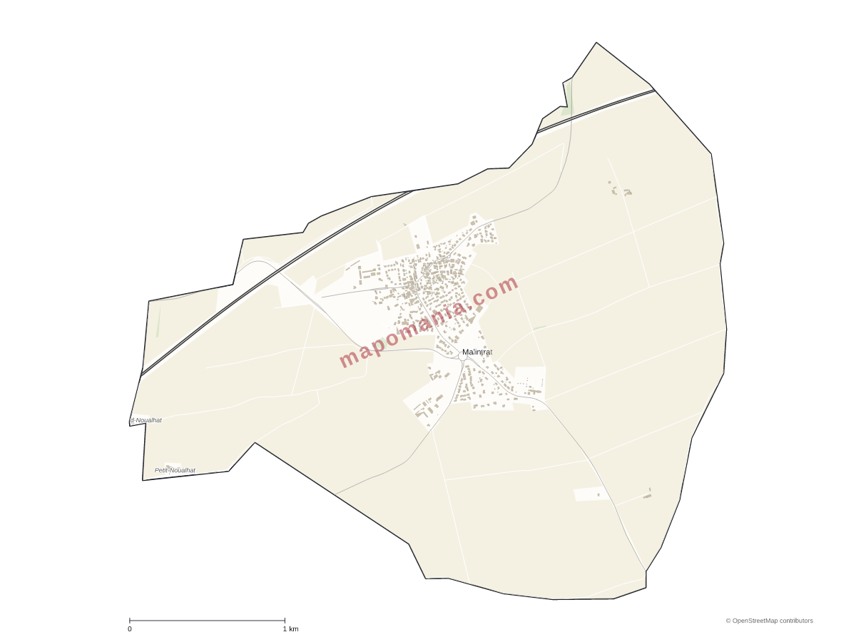 Carte de Malintrat à personnaliser