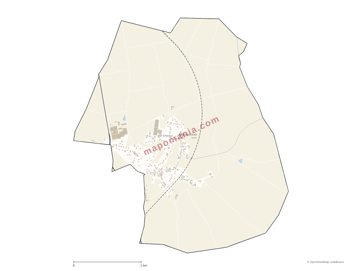 Carte de Montpensier à personnaliser