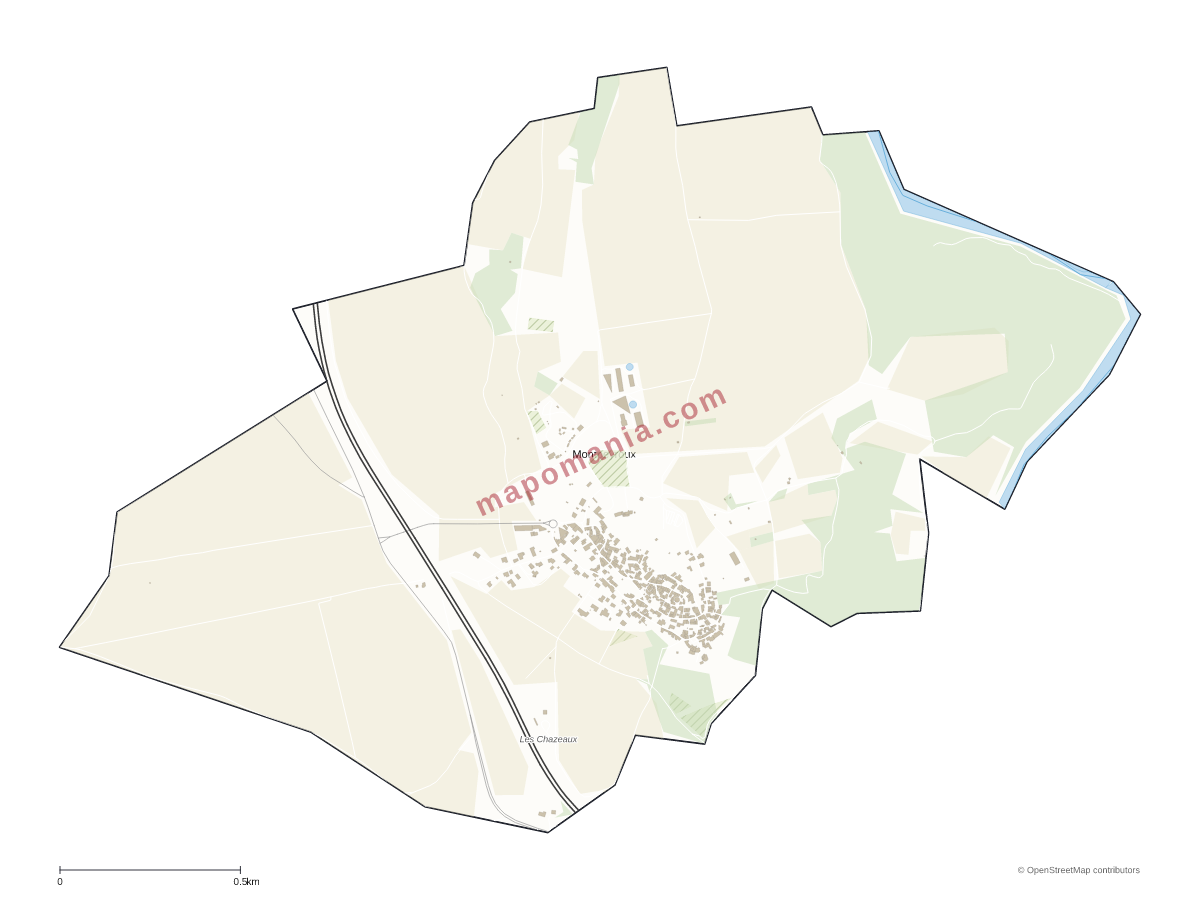 Carte de Montpeyroux à personnaliser