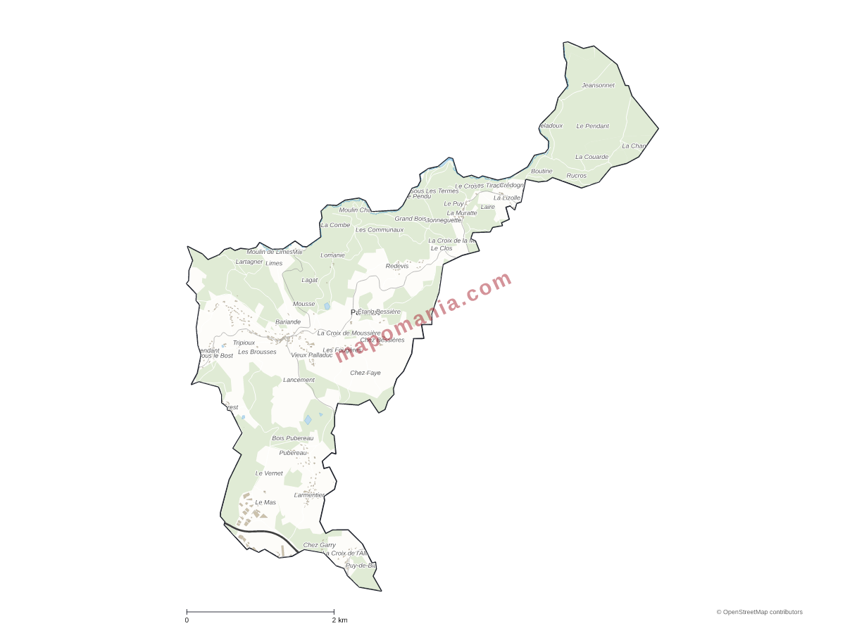 Carte de Palladuc à personnaliser