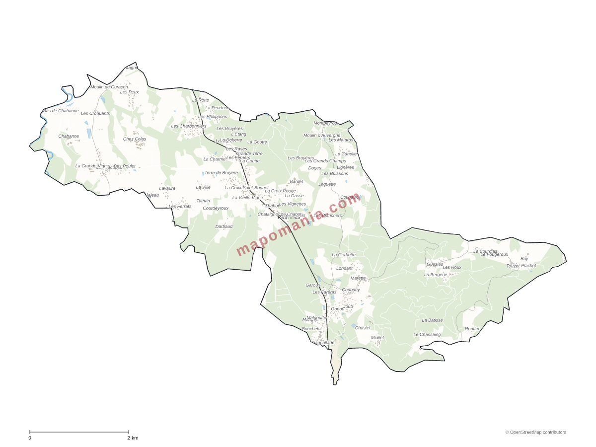 Carte de Paslières à personnaliser