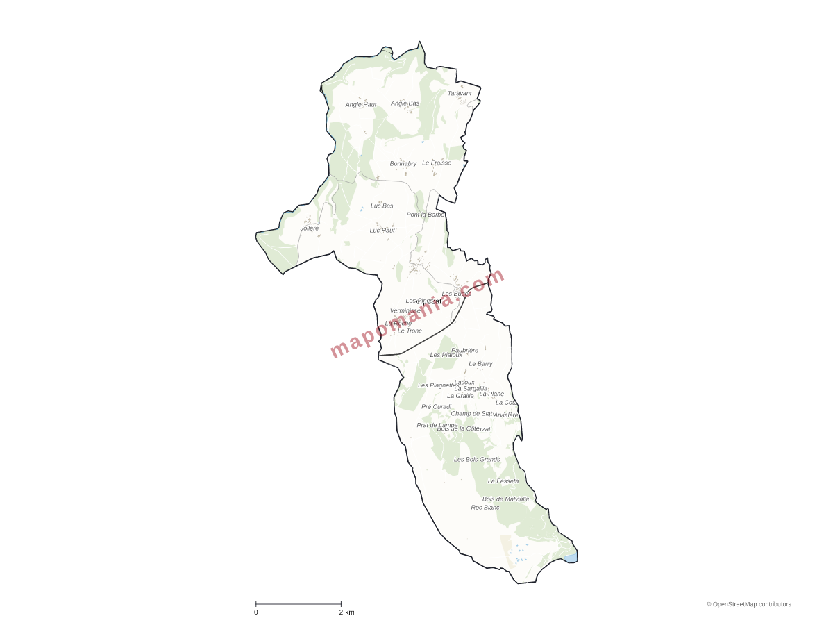 Carte de Perpezat à personnaliser