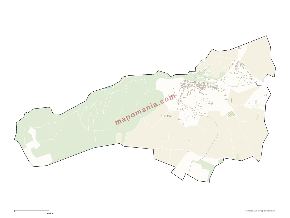 Carte de Prompsat à personnaliser