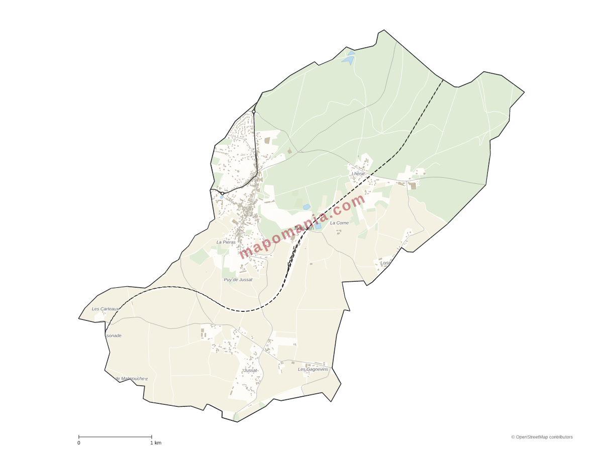 Carte de Randan à personnaliser