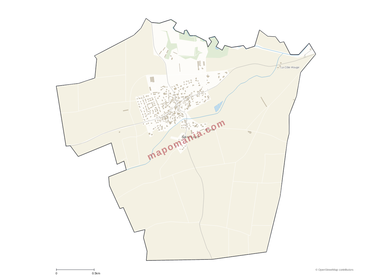 Carte de Saint-Laure à personnaliser