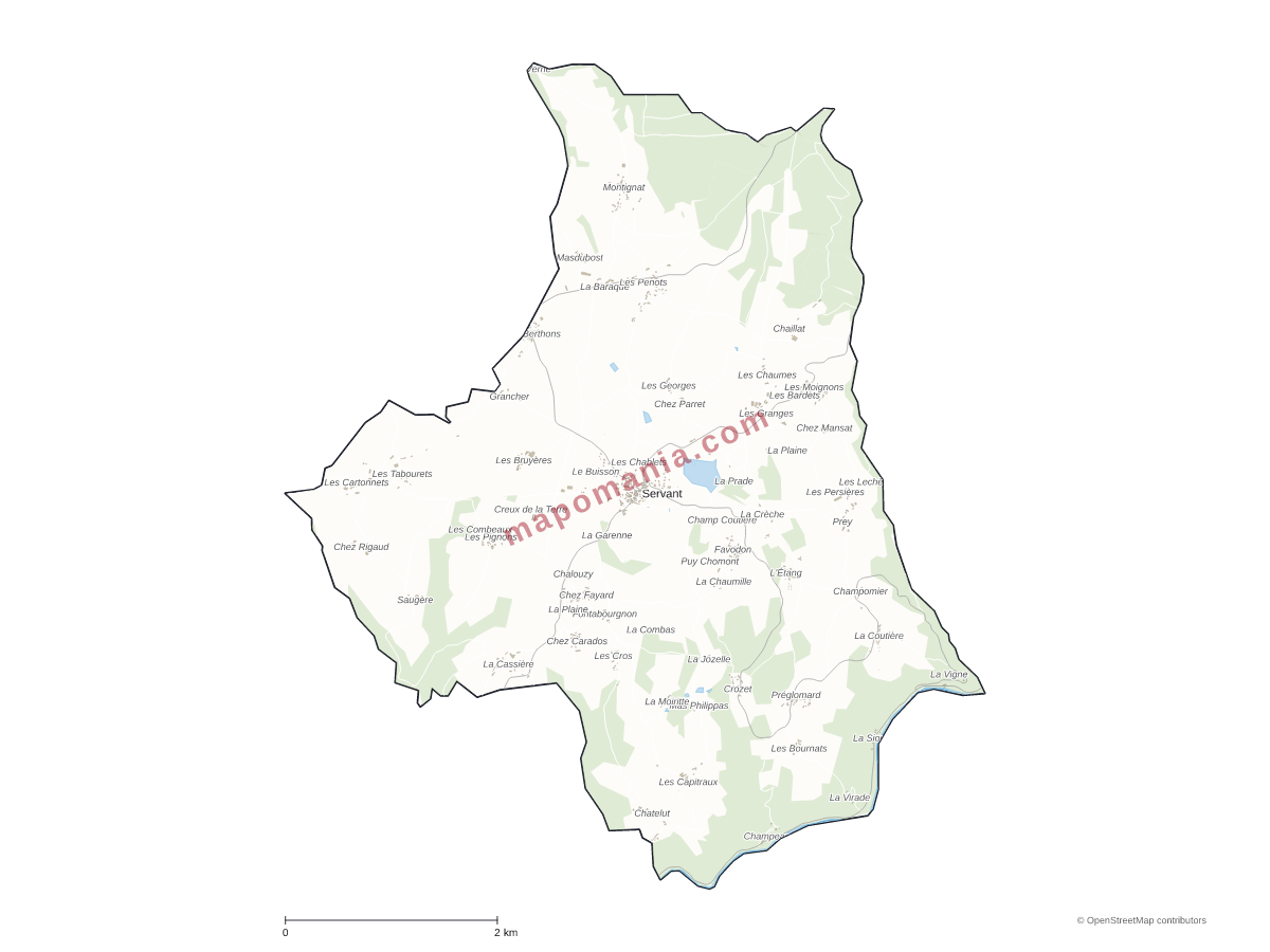 Carte de Servant à personnaliser