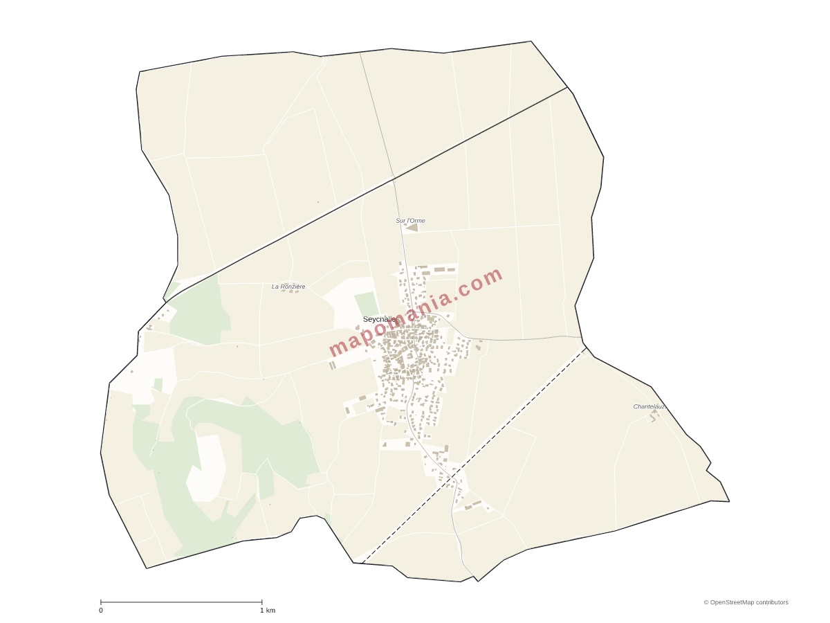 Carte de Seychalles à personnaliser