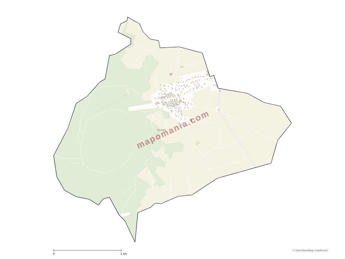 Carte de Vichel à personnaliser