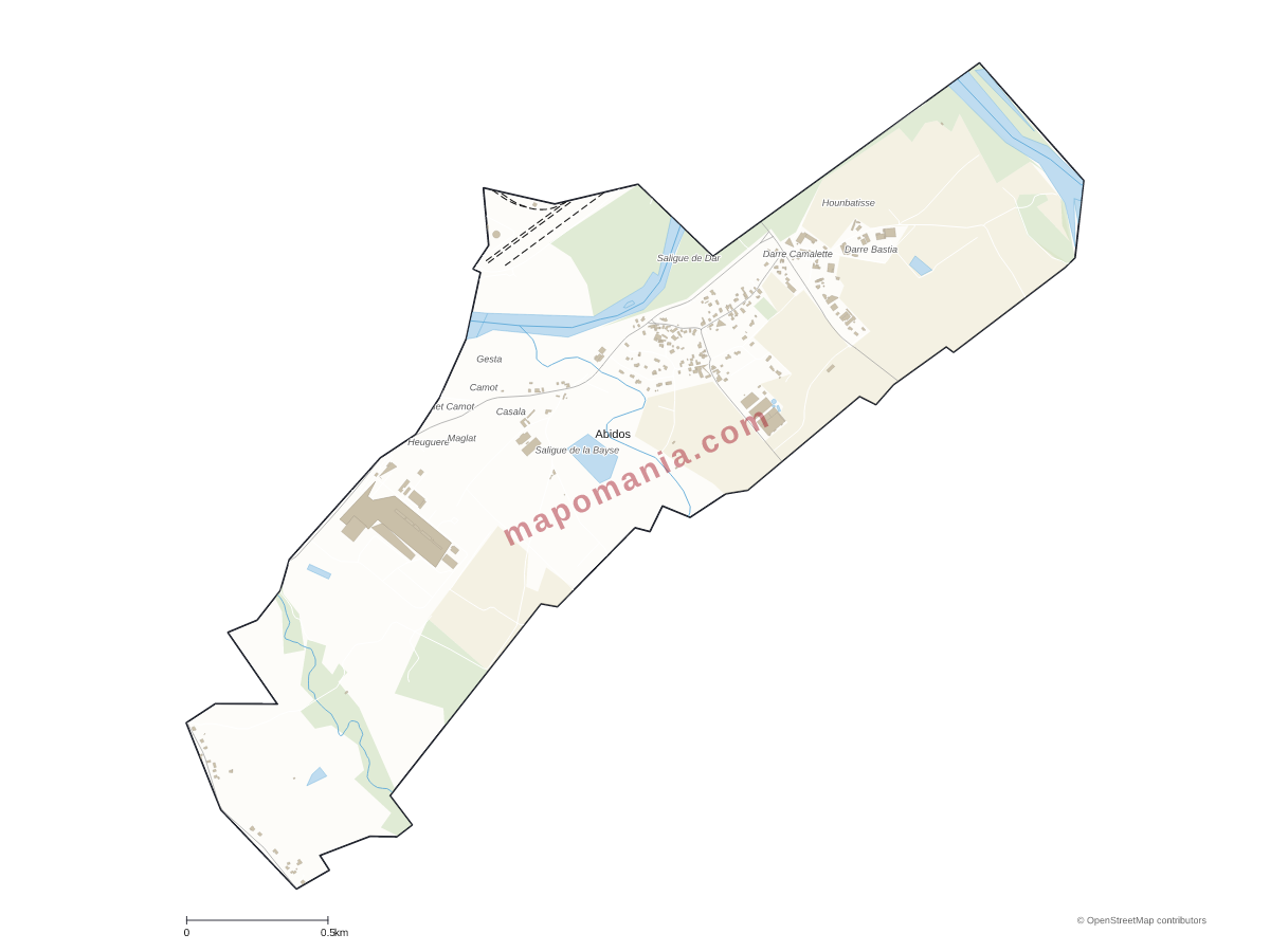 Carte de Abidos à personnaliser