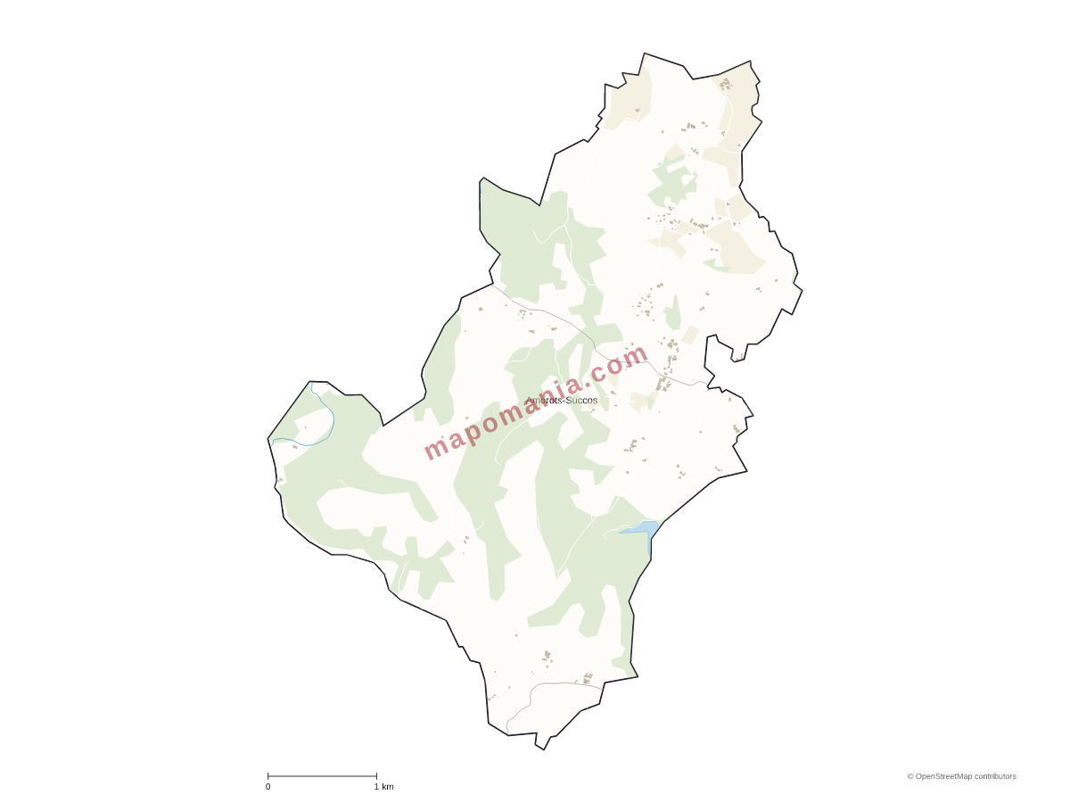 Carte de Amorots-Succos à personnaliser