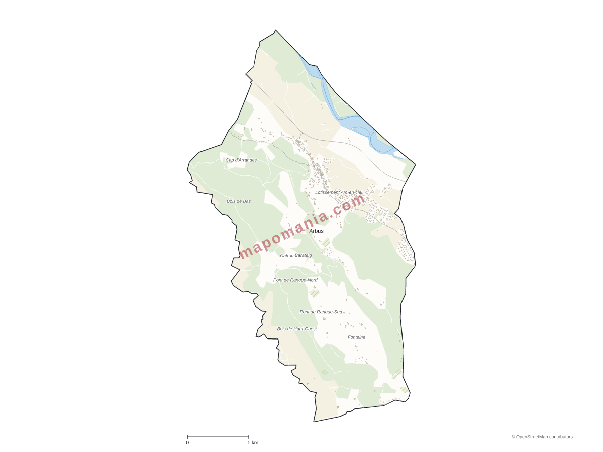 Carte de Arbus à personnaliser