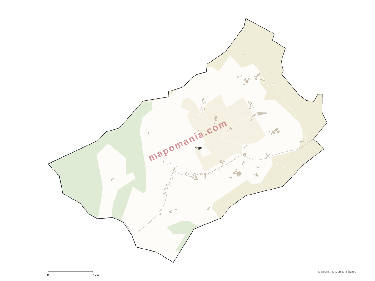 Carte de Arget à personnaliser