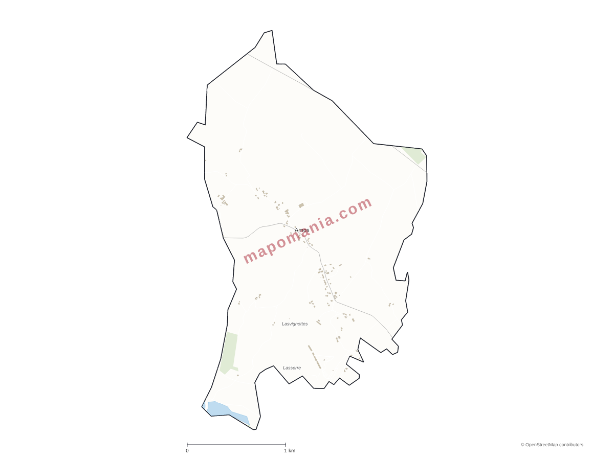 Carte de Arnos à personnaliser