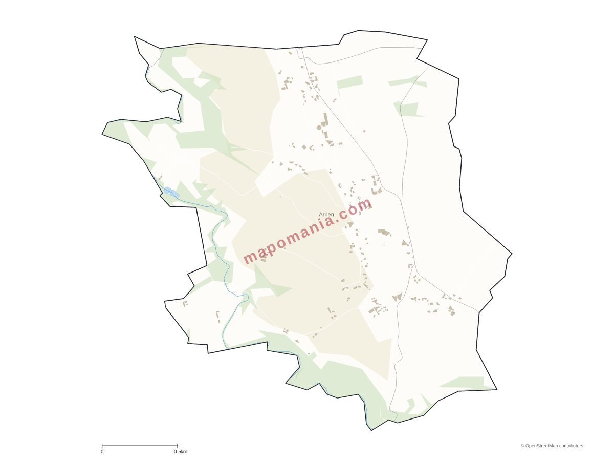 Carte de Arrien à personnaliser