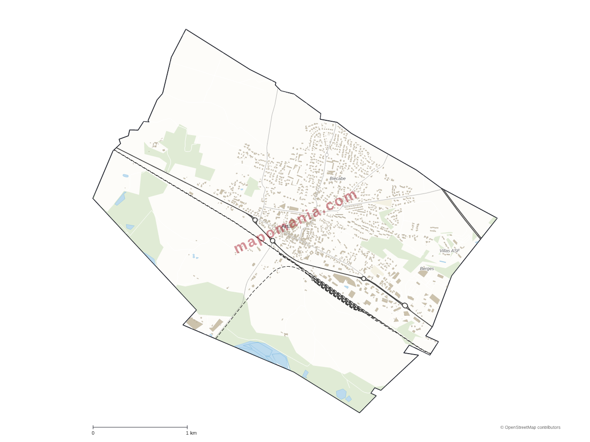 Carte de Artix à personnaliser