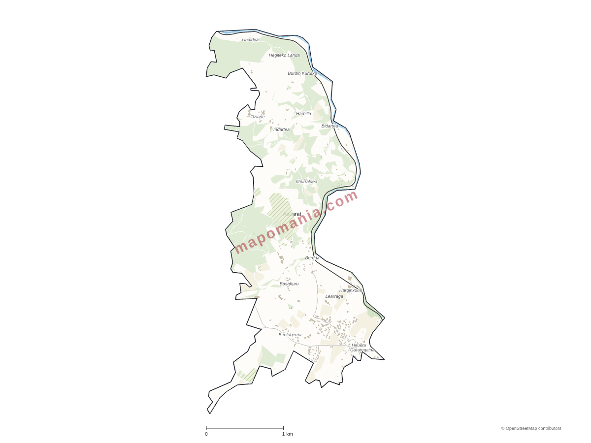 Carte de Ascarat à personnaliser