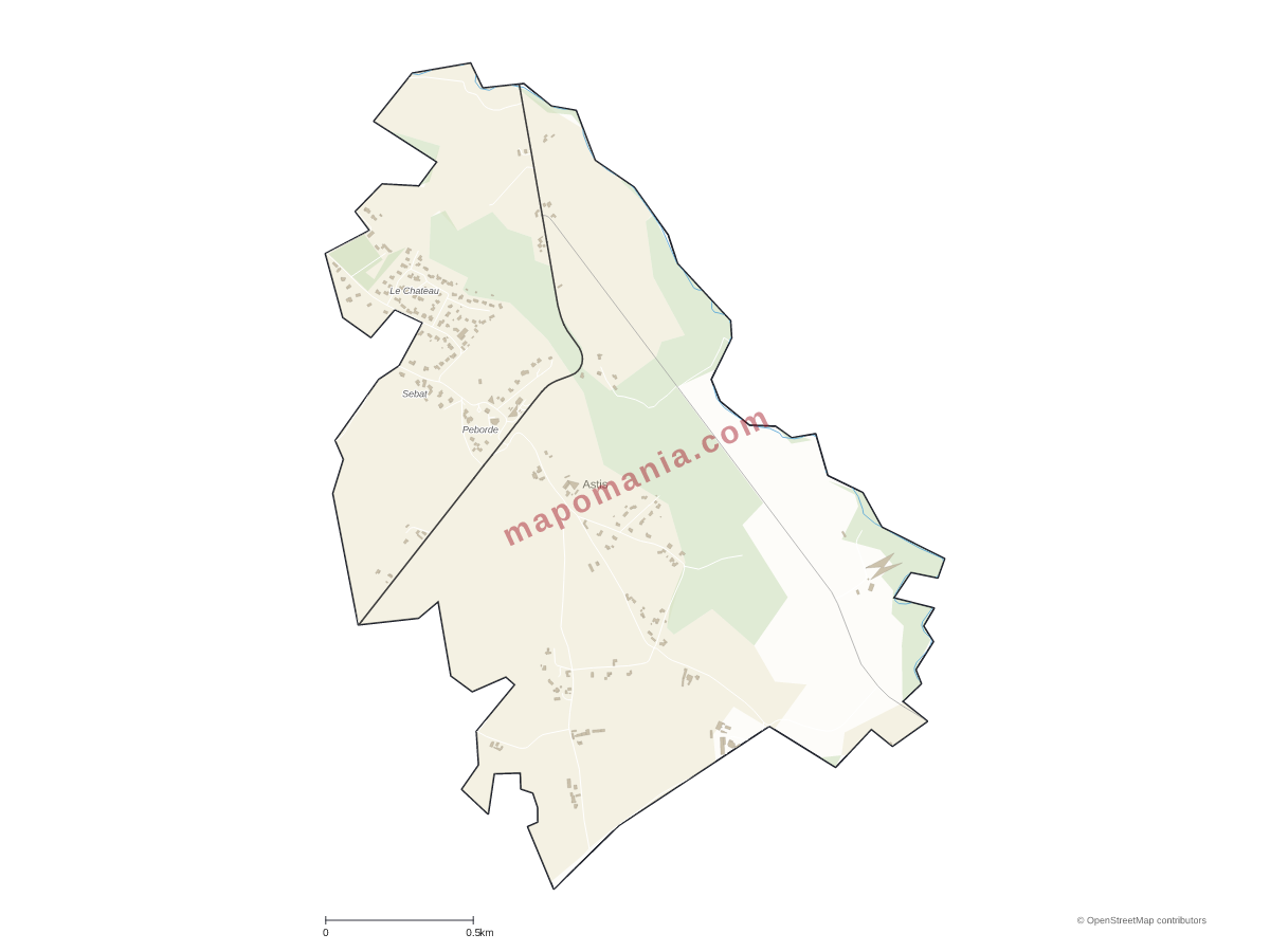 Carte de Astis à personnaliser