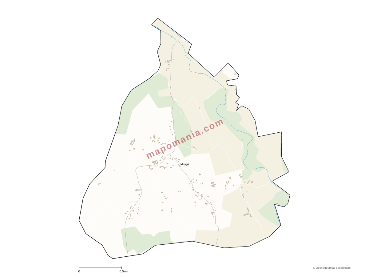 Carte de Auga à personnaliser