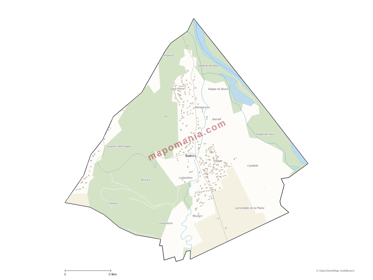 Carte de Baliros à personnaliser