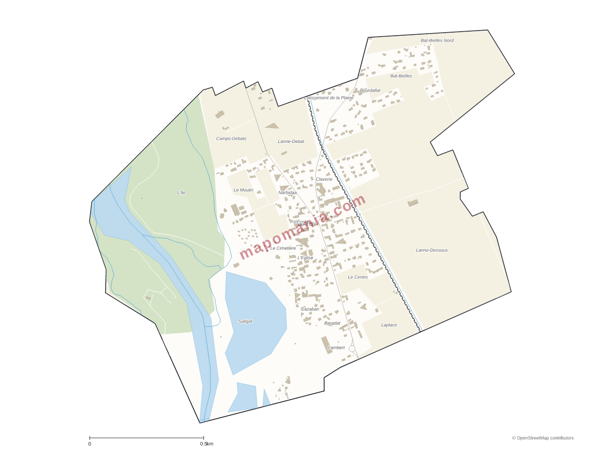 Carte de Baudreix à personnaliser