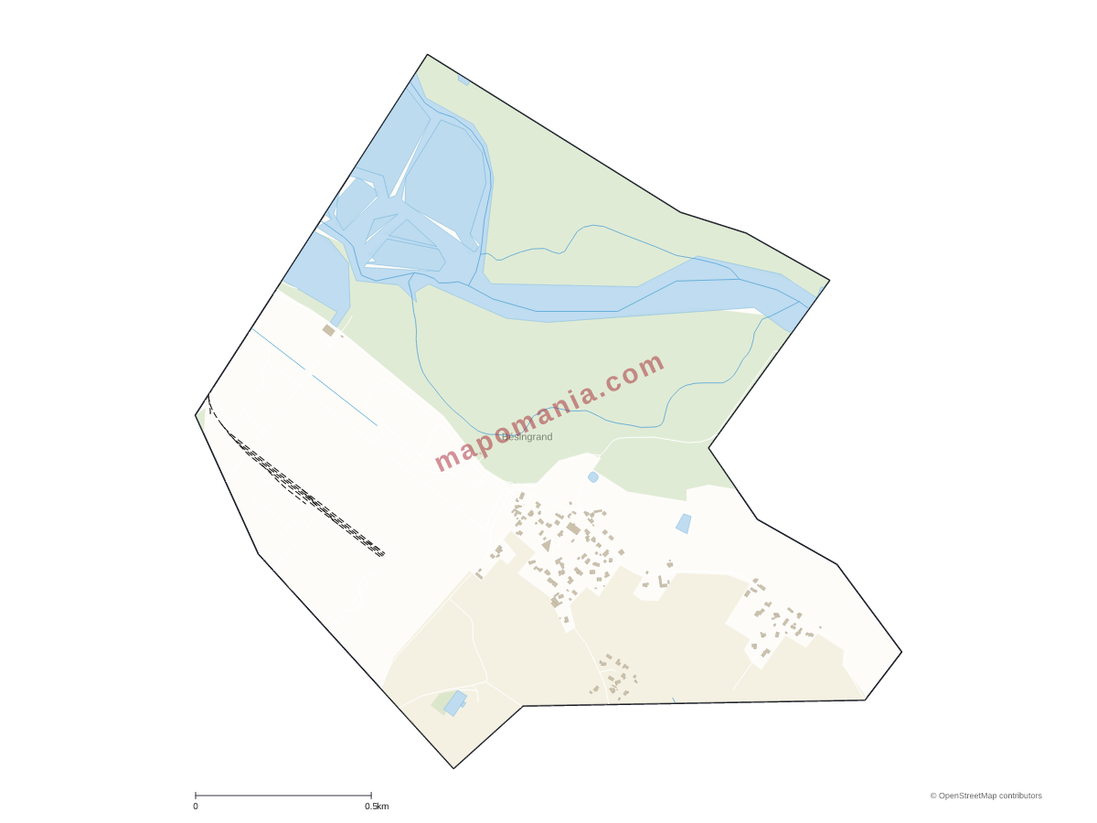 Carte de Bésingrand à personnaliser