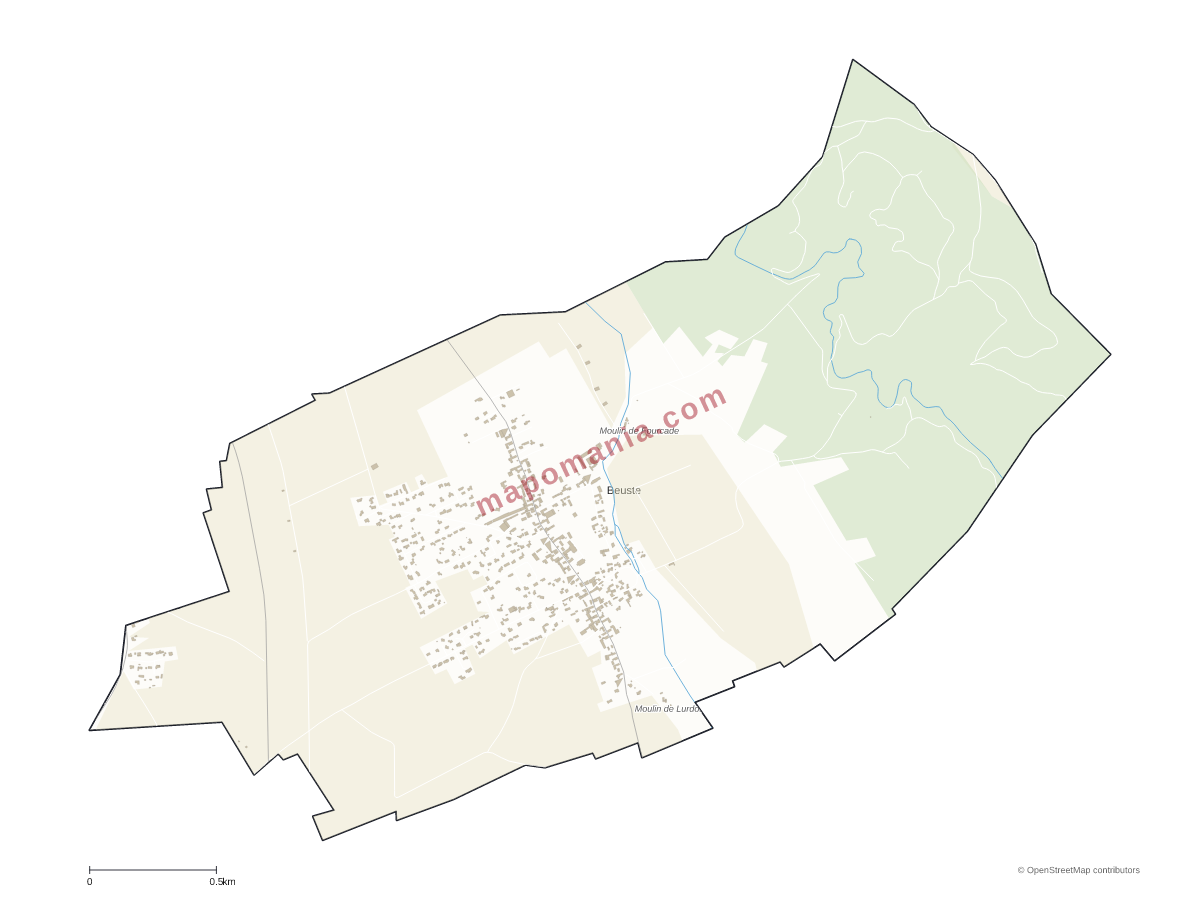 Carte de Beuste à personnaliser