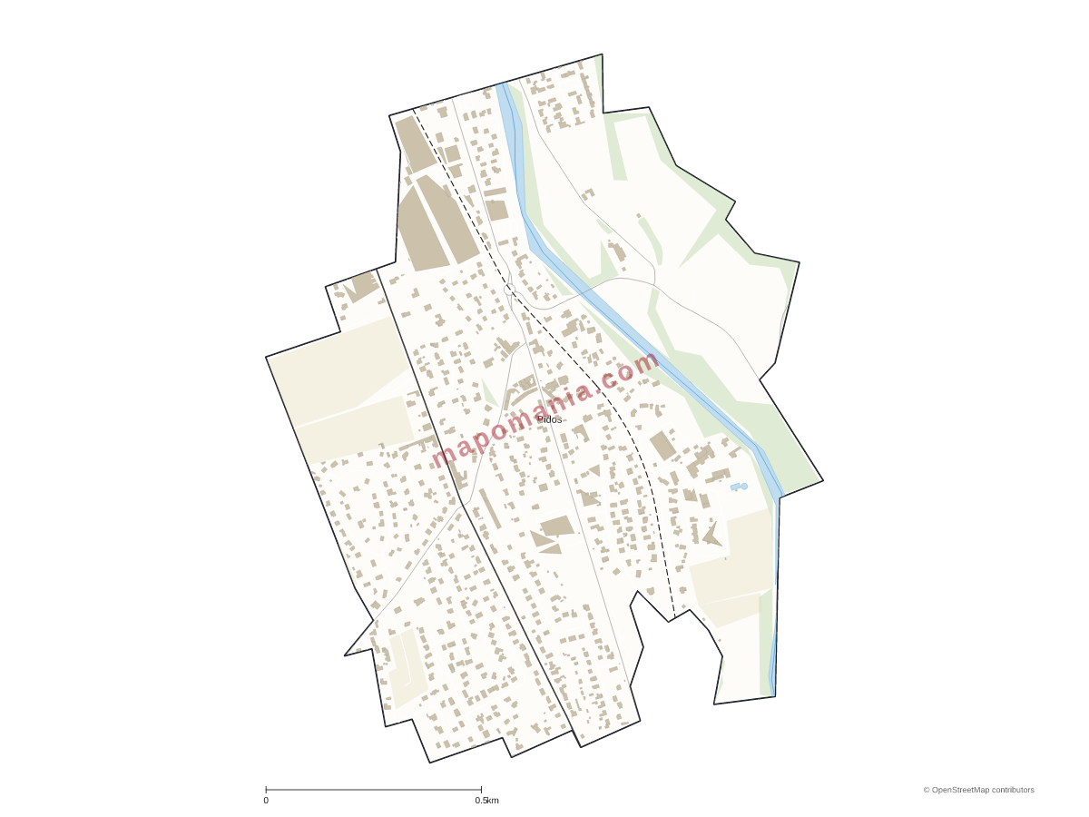 Carte de Bidos à personnaliser