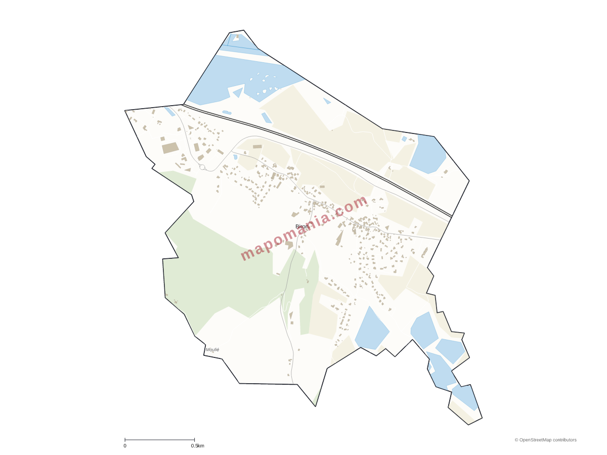 Carte de Biron à personnaliser