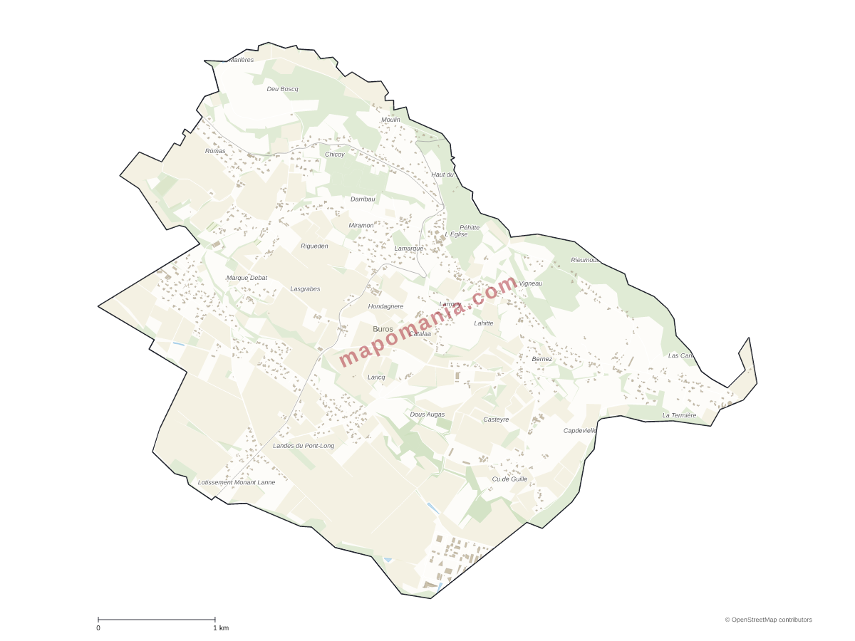 Carte de Buros à personnaliser