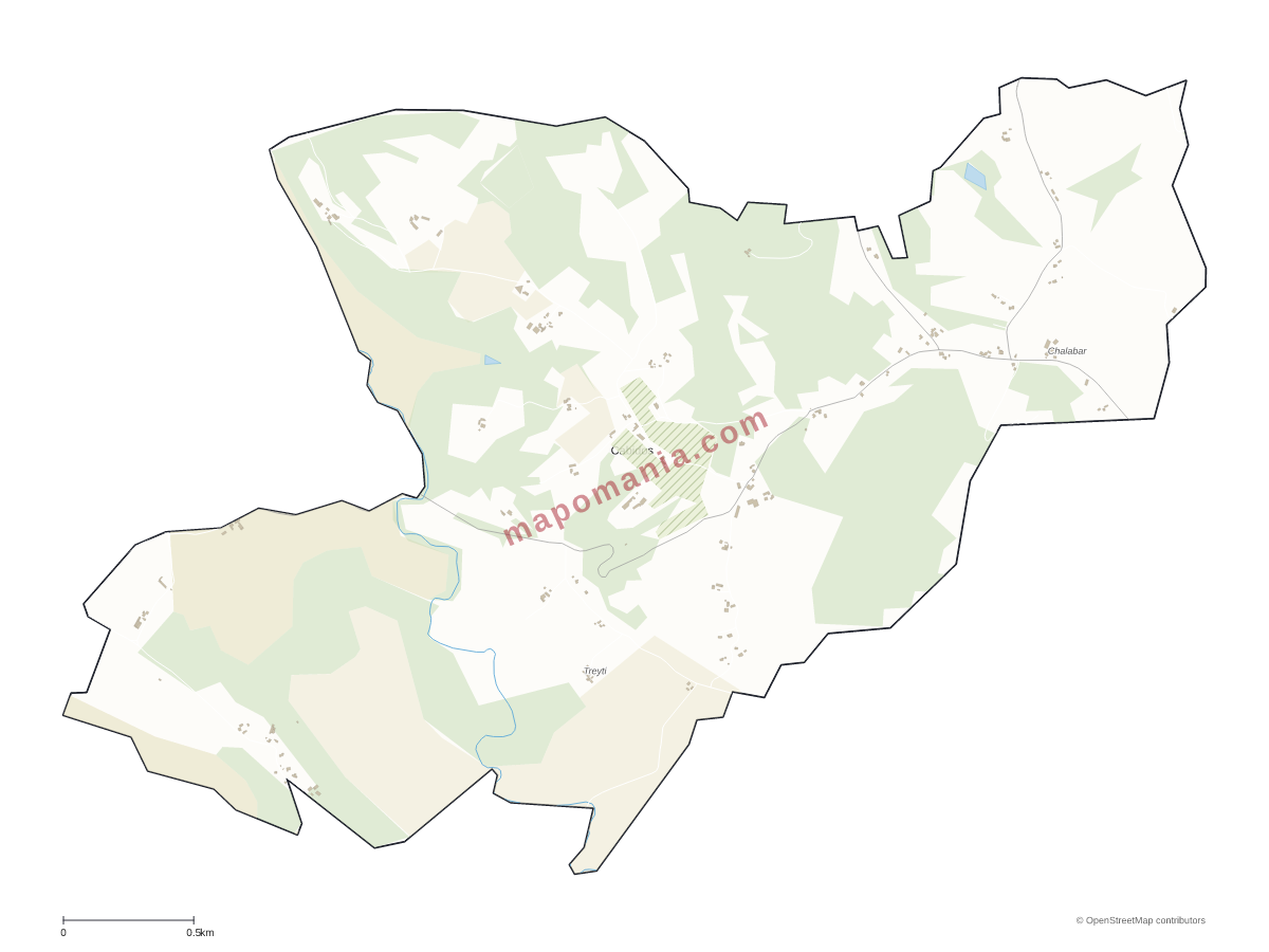 Carte de Cabidos à personnaliser