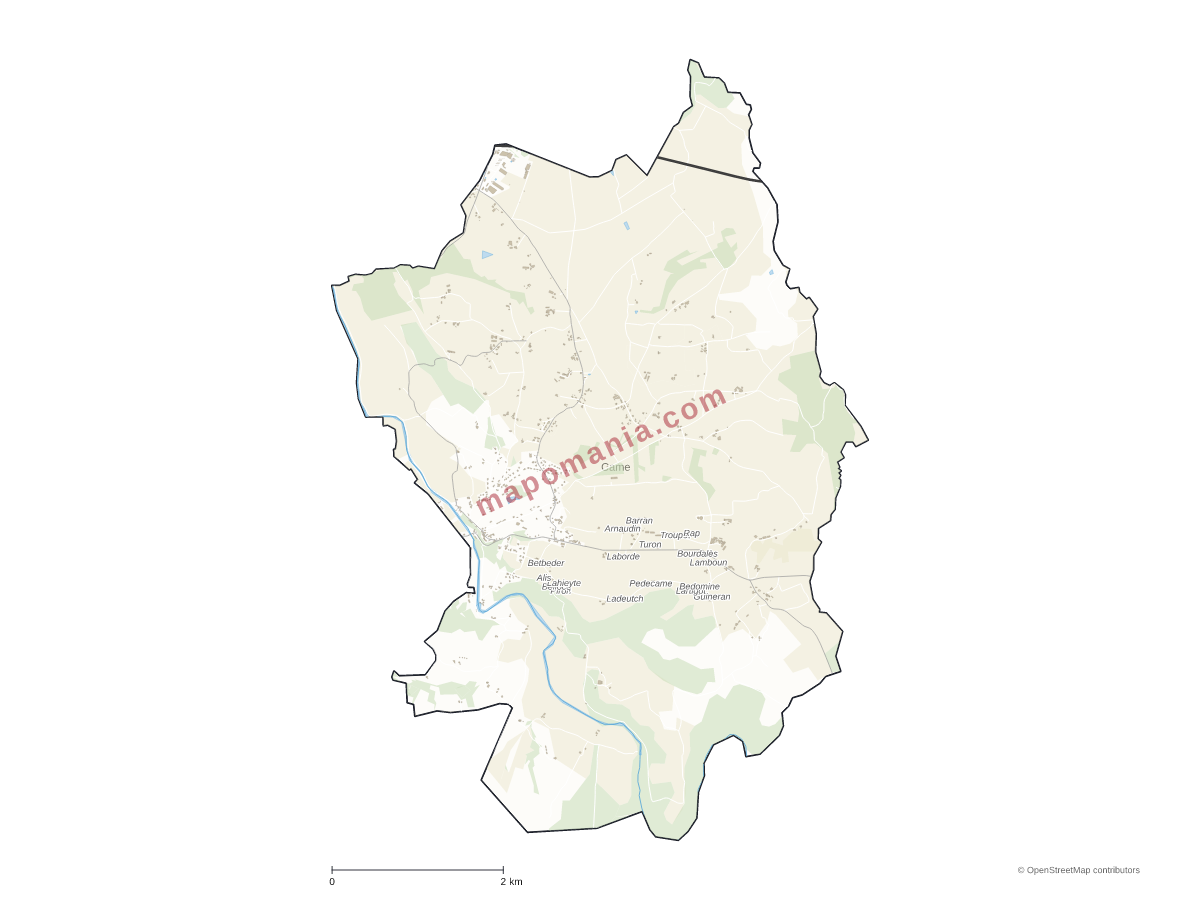 Carte de Came à personnaliser
