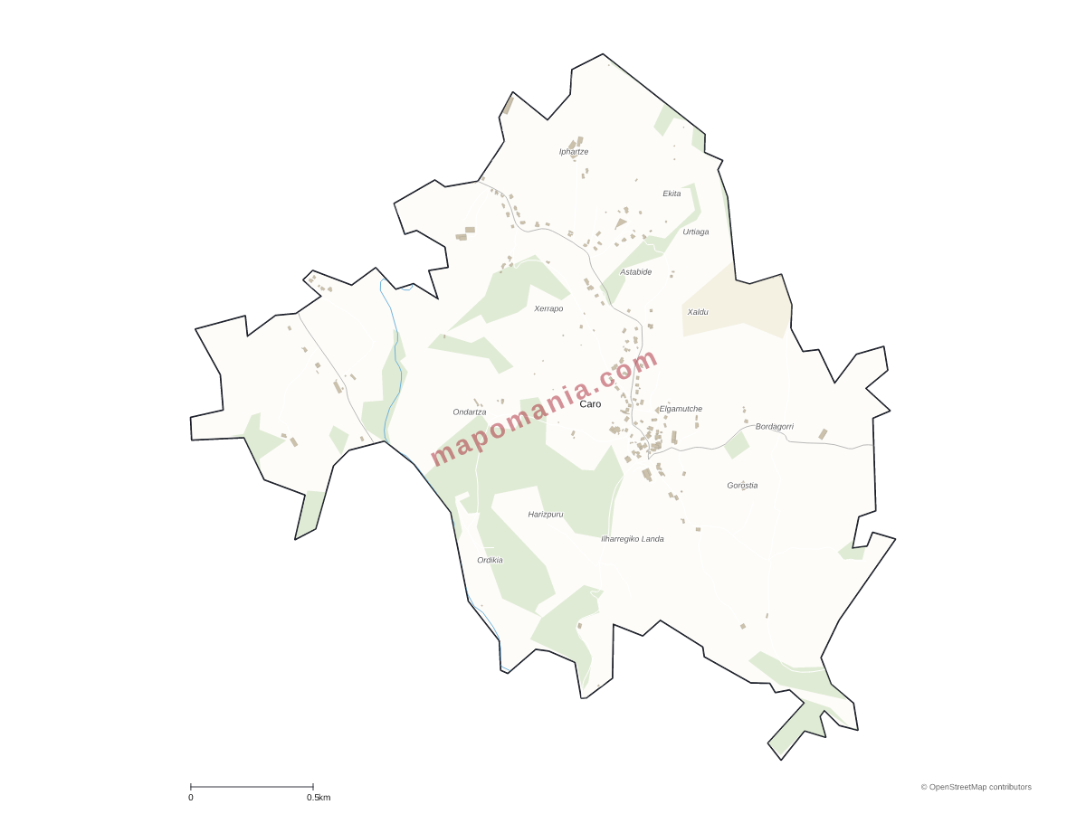 Carte de Caro à personnaliser